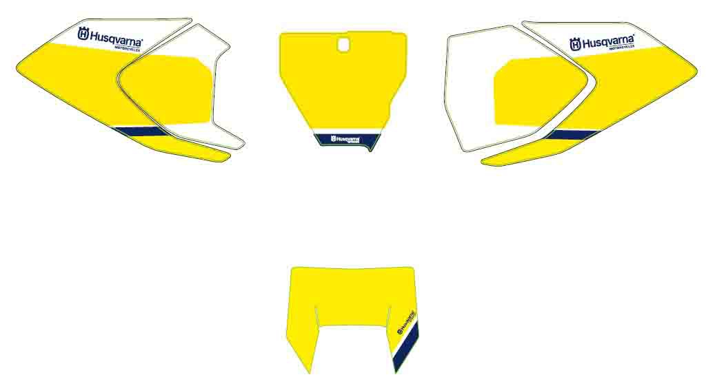 Slika NUMBER PLATE STICKER YELLOW