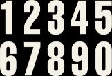 Slika NUMBER 4  3Pieces White 5''''