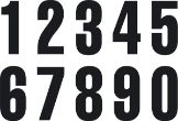 Slika NUMBER 2  3Pieces Black 5''''