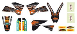 Slika BLACK RACING GRAPHIC KIT