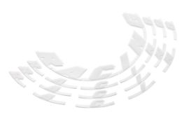 Slika WHITE RACING RIM STICKER KIT