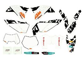 Slika WHITE RACING GRAPHIC KIT