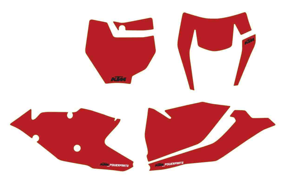Slika NUMBER PLATE STICKER RED