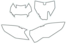 Slika NUMBER PLATE BACKGROUNDS WHITE