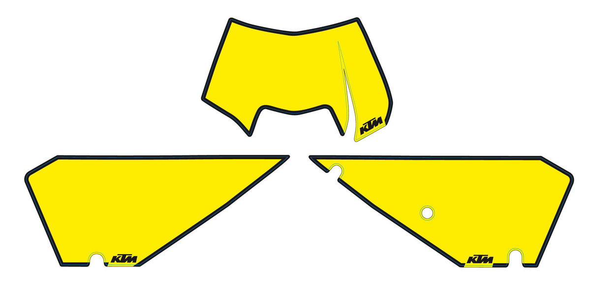 Slika NO.PLATE BACKGR. YELLOW EXC 08