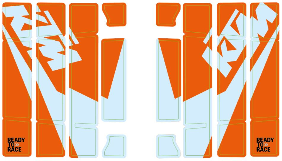 Slika Radiator protection grill sticker kit