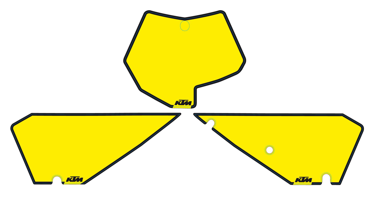 Slika NO.PLATE BACKGR. YELLOW SX 07