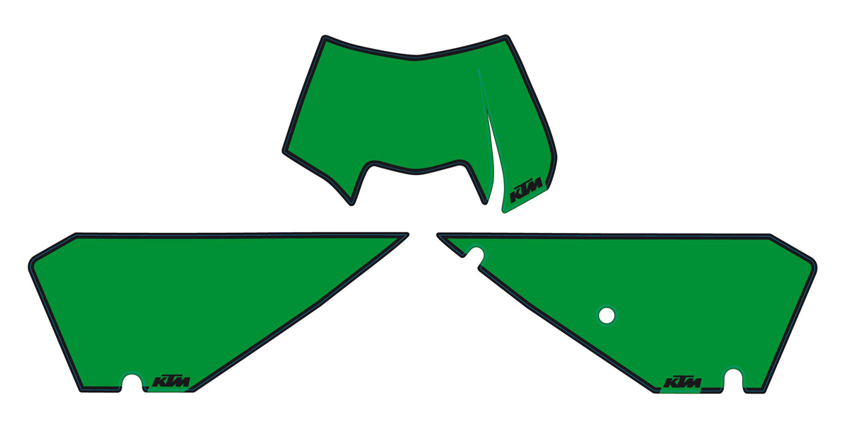Slika NO.PLATE BACKGR. GREEN EXC 08