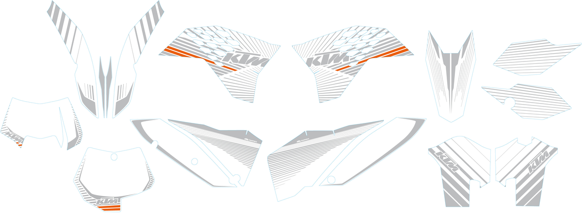 Slika GRAPHIC KIT WHITE-CHROM