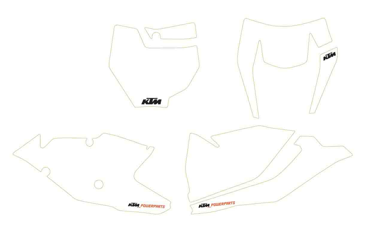 Slika NUMBER PLATE STICKER WHITE