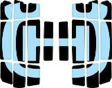 Slika Radiator protection grill sticker kit
