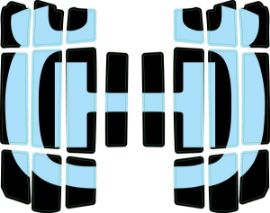 Slika Radiator protection grill sticker kit
