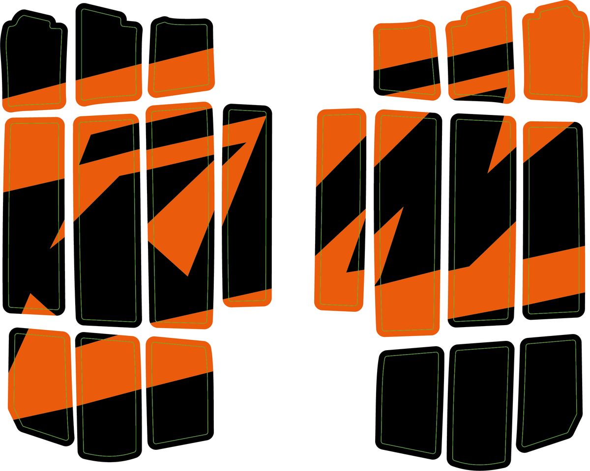 Slika Radiator protection grill sticker kit