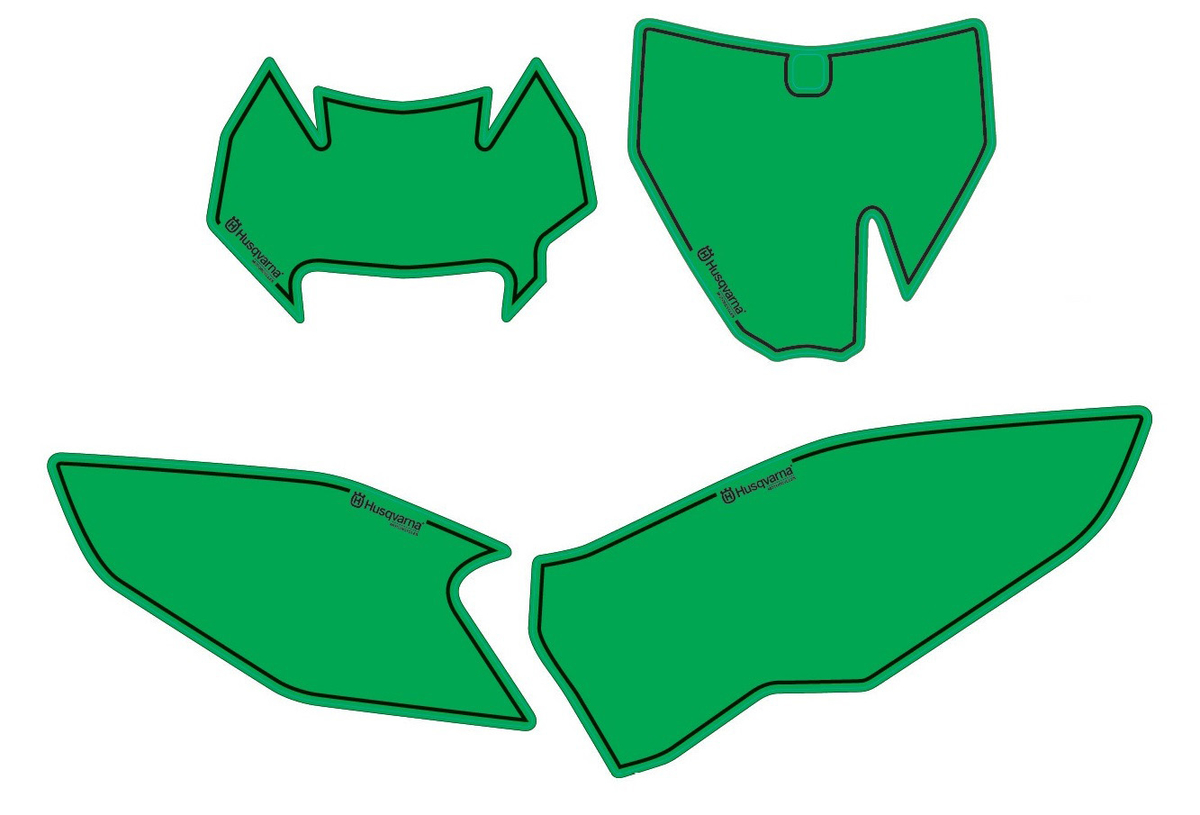 Slika NUMBER PLATE BACKGROUND GREEN