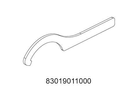 Slika HOOK WRENCH F.BEARING ADJUSTM.