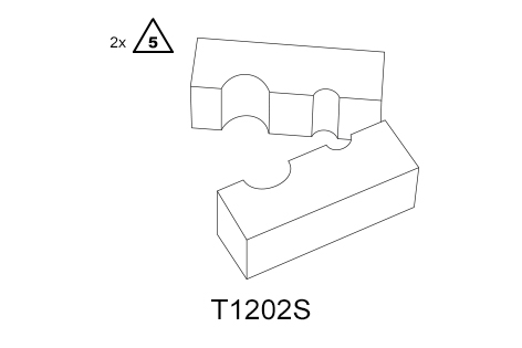 Slika CLAMP BLOCK PISTON ROD D=18/10