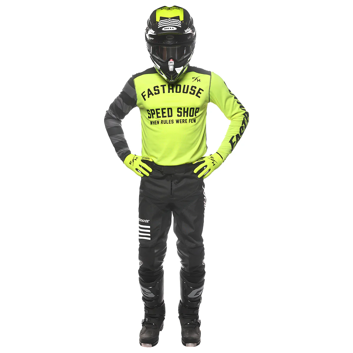 FASTHOUSE CARBON ETERNAL MX HLAČE - ČRNE