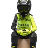 FASTHOUSE CARBON YOUTH MX DRES - FLUO/CRNA