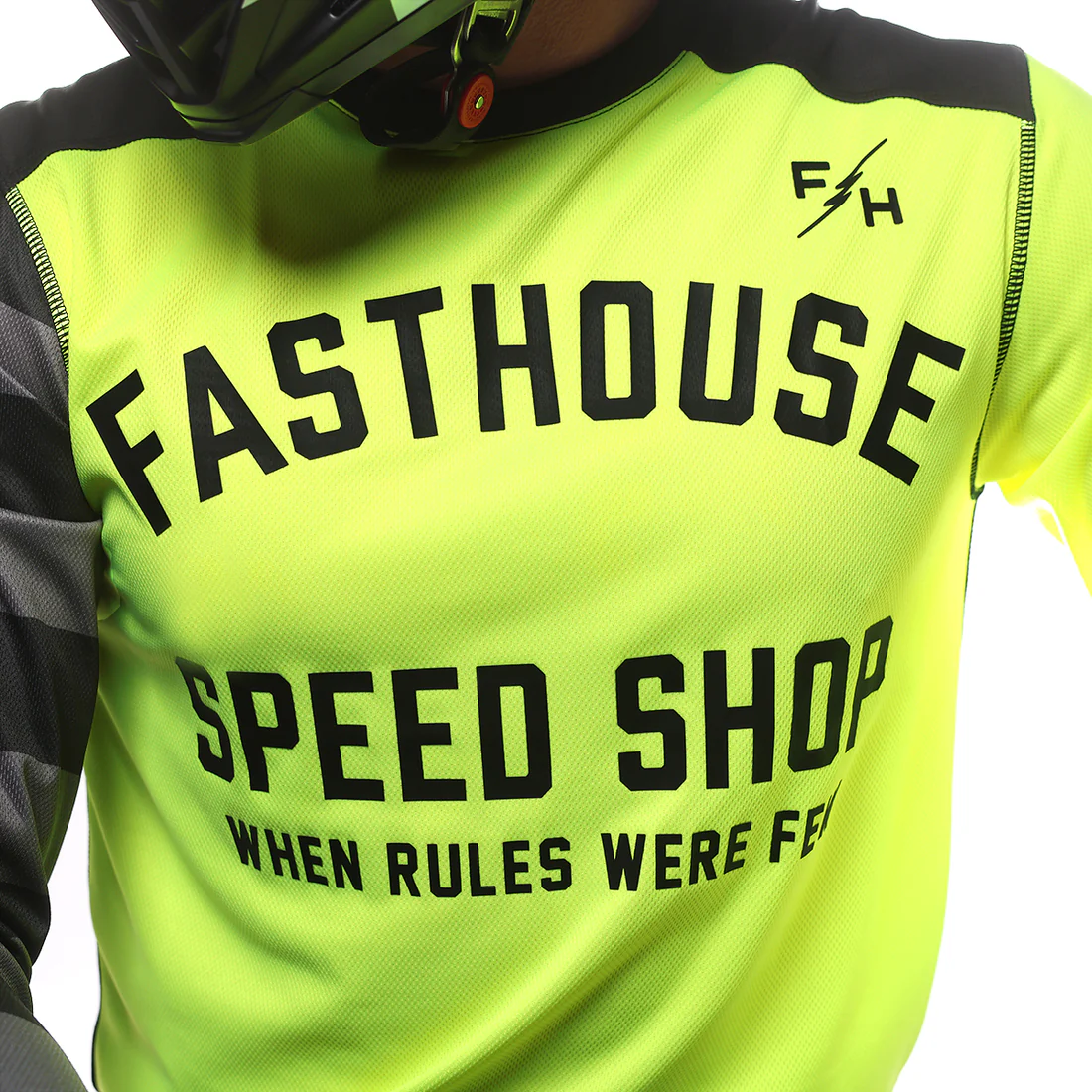 FASTHOUSE CARBON ETERNAL MX DRES - CRNA/FLUO