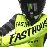 FASTHOUSE CARBON ETERNAL MX DRES - CRNA/FLUO