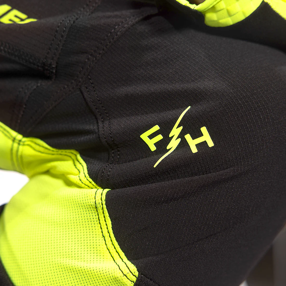 FASTHOUSE ELROD HYPERSONIC MX HLAČE - ČRNA/BELA/FLUO
