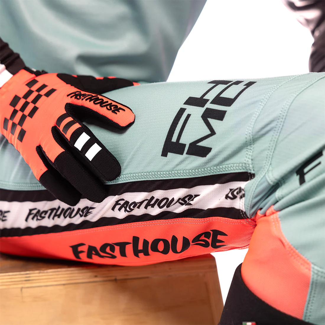 FASTHOUSE ELROD FORMULA MX HLAČE - MODRA/RDEČA/CRNA