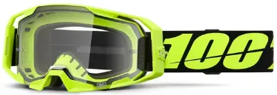 100% ARMATIC GOGGLE – NEON YELLOW CLEAR LENS