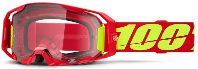100% ARMATIC GOGGLE – RED CLEAR LENS