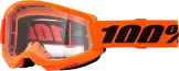 100% STRATA 2 OČALA – NEON ORANGE CLEAR LENS
