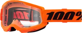 100% STRATA 2 OČALA – NEON ORANGE CLEAR LENS