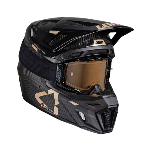 LEATT KOMPLET ČELADA MOTO 9.5 ČRNA + OČALA VELOCITY 6.5 IRIZ