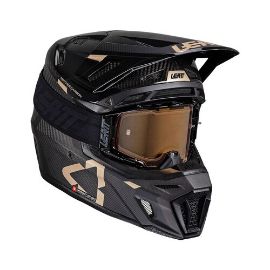 LEATT KOMPLET ČELADA MOTO 9.5 ČRNA + OČALA VELOCITY 6.5 IRIZ