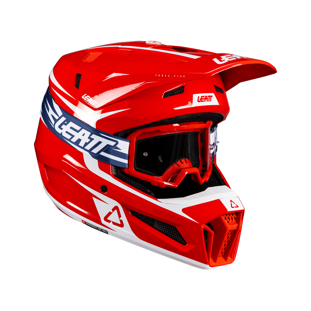 LEATT KOMPLET ČELADA MOTO 3.5 RDEČA + OČALA 3.5