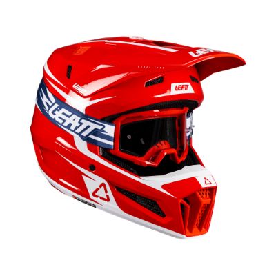 LEATT KOMPLET ČELADA MOTO 3.5 RDEČA + OČALA 3.5