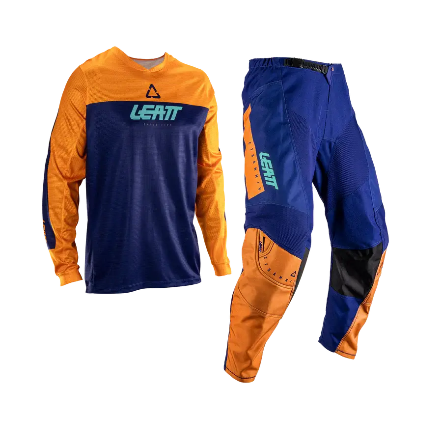 LEATT MX KOMPLET RIDE KIT 3.5 - ORANŽEN / MODER