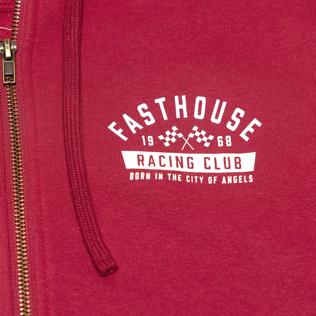 Slika FASTHOUSE ACCLAIMED HOODED ZIP - BORDO