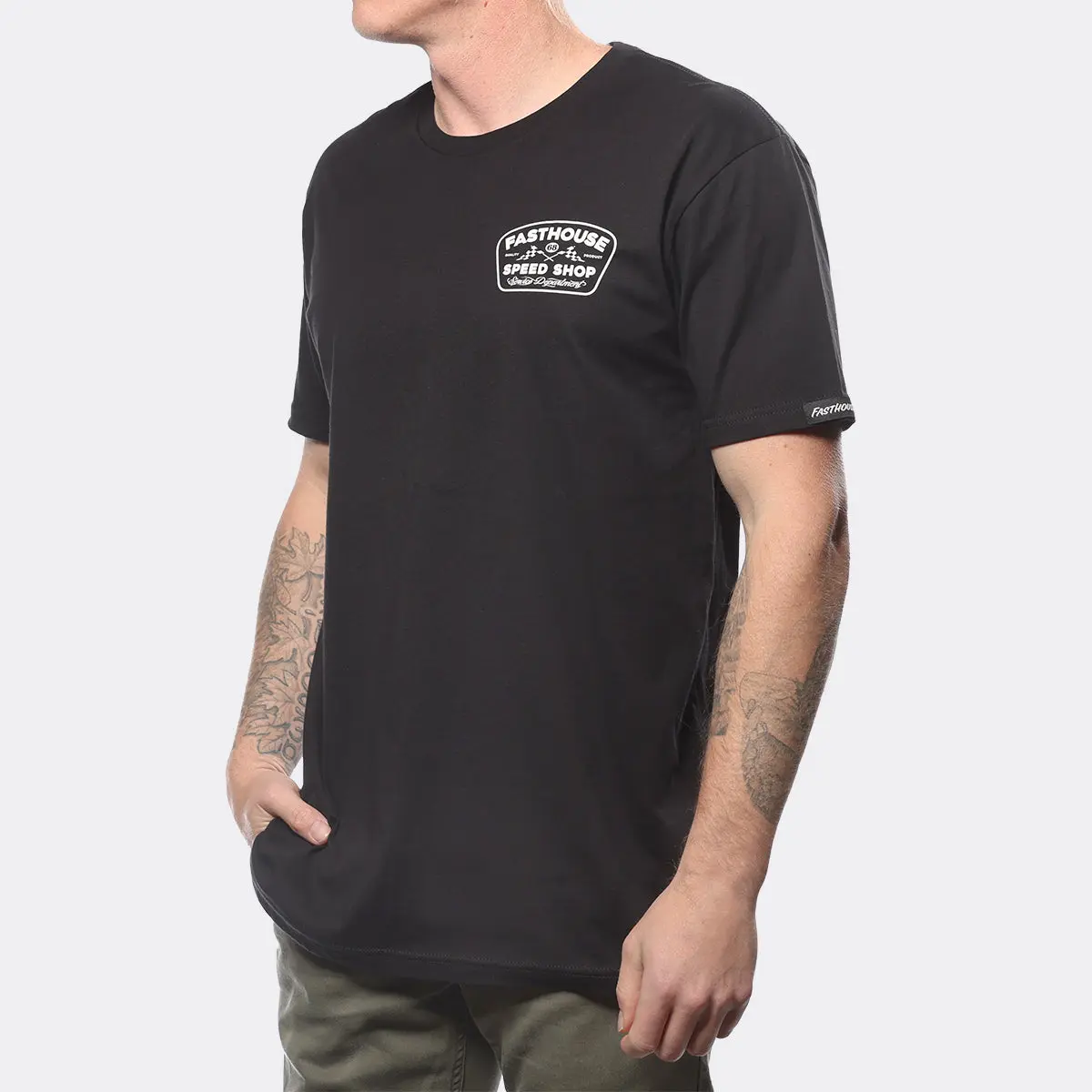 Slika FASTHOUSE WEDGED T-SHIRT - CRNA