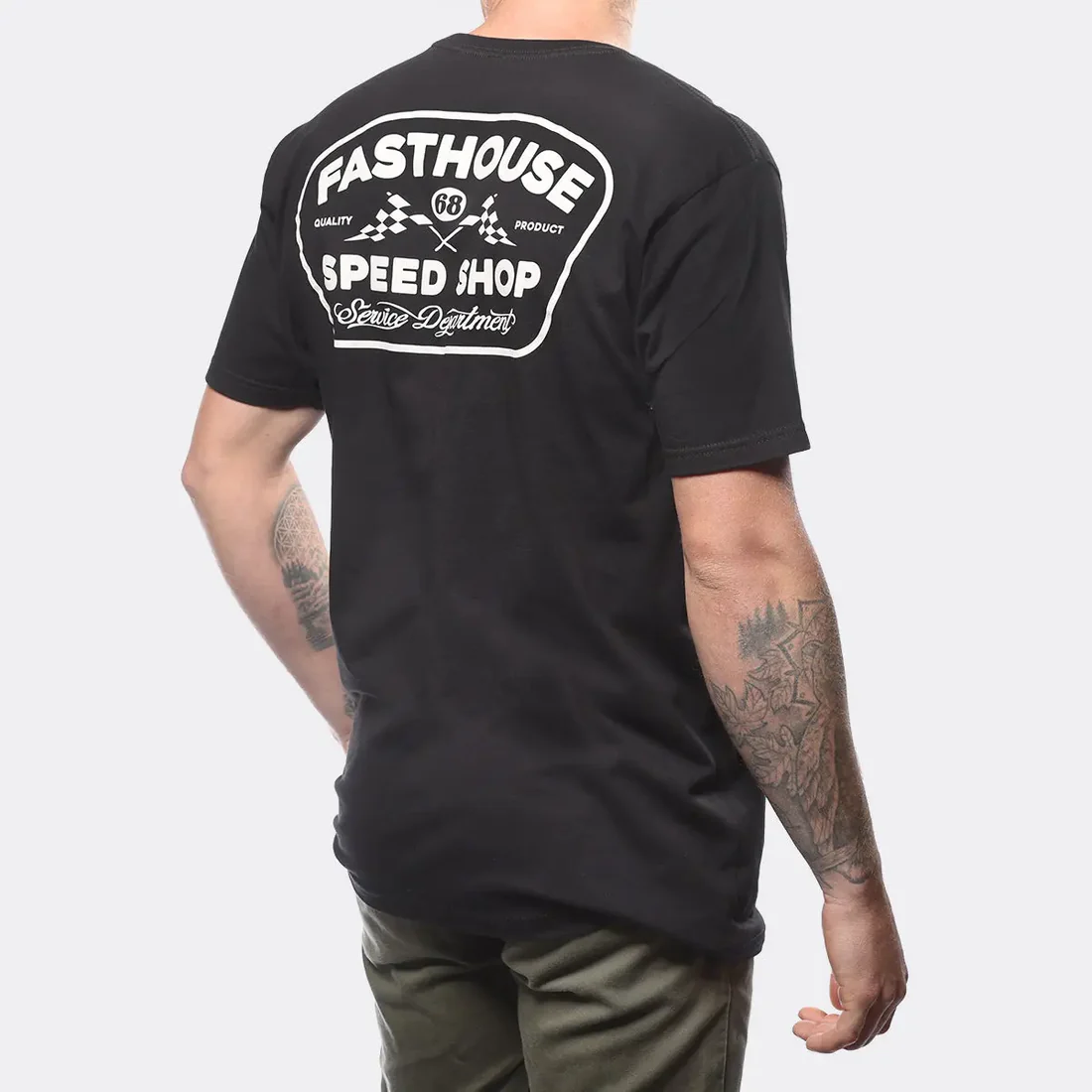 Slika FASTHOUSE WEDGED T-SHIRT - CRNA