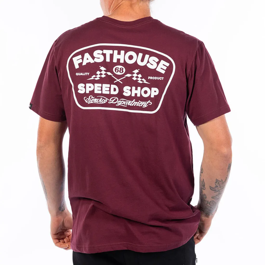Slika FASTHOUSE WEDGED T-SHIRT - CRVENA