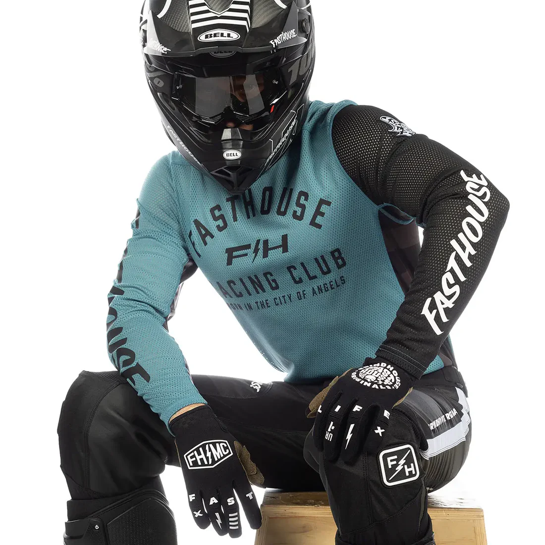 Slika FASTHOUSE GRINDHOUSE AIR-COOLED CLUB DRES – SVJETLO PLAVI (LIGHT INDIGO)