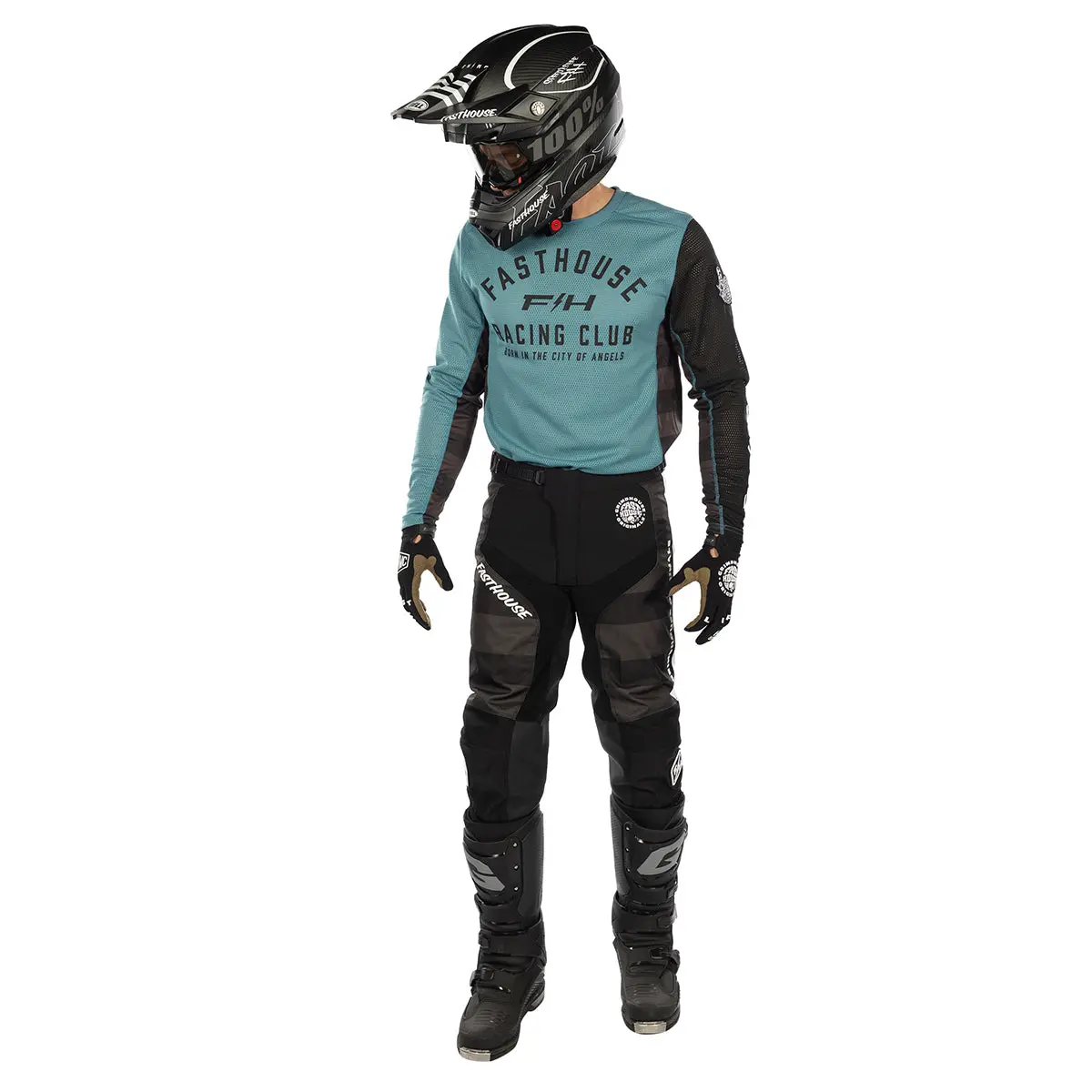 Slika FASTHOUSE GRINDHOUSE AIR-COOLED CLUB DRES – SVJETLO PLAVI (LIGHT INDIGO)