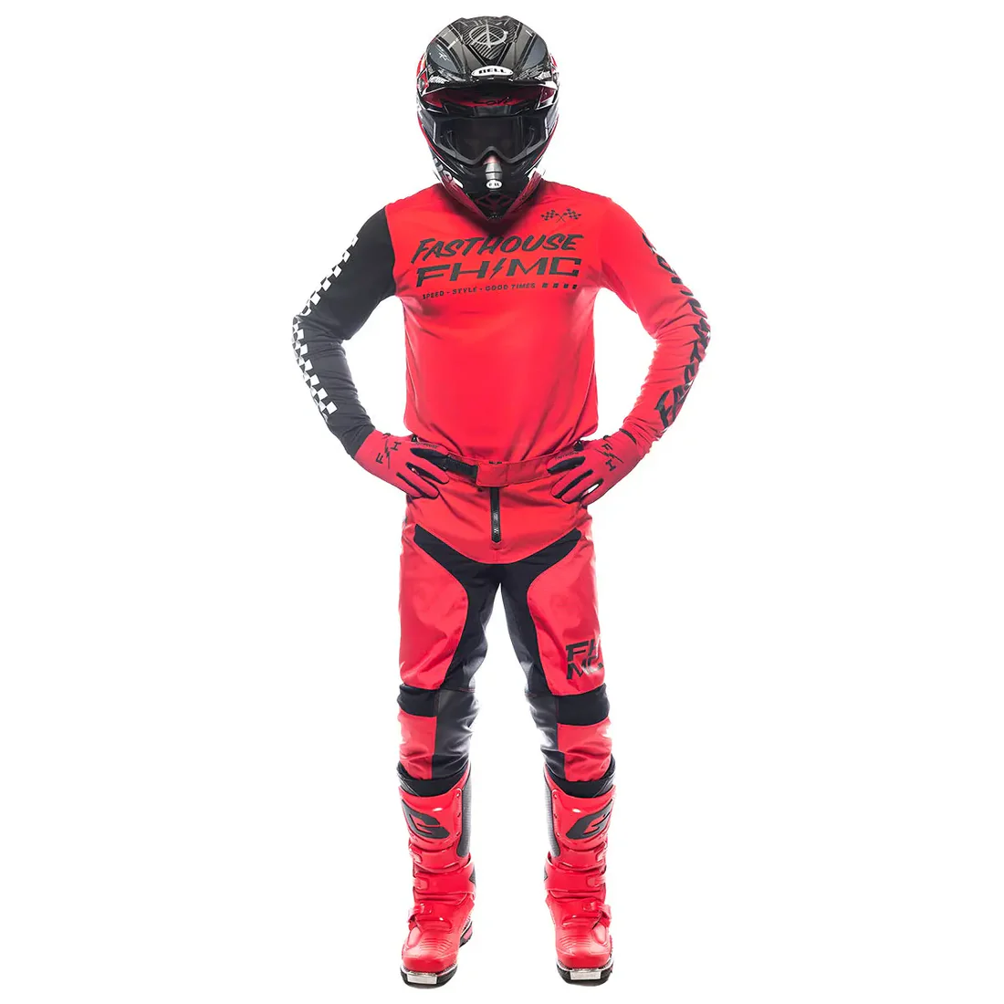 Slika FASTHOUSE CARBON METHOD DRES – CRVENI