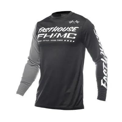 Slika FASTHOUSE CARBON METHOD DJEČJI DRES – CRNO/SIVI