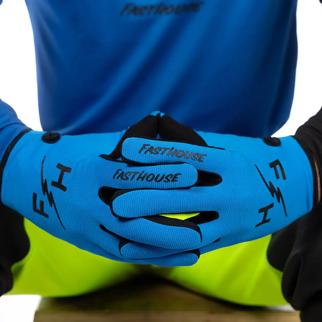 Slika FASTHOUSE CARBON ETERNAL ROKAVICE - ELECTRIC BLUE