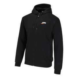 Slika KTM BEAST ZIP HOODIE MOŠKI PULOVER S KAPUCO NA ZADRGO - ČRN