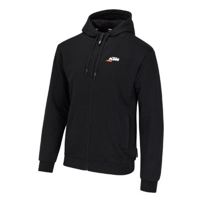 Slika KTM BEAST ZIP HOODIE MOŠKI PULOVER S KAPUCO NA ZADRGO - ČRN