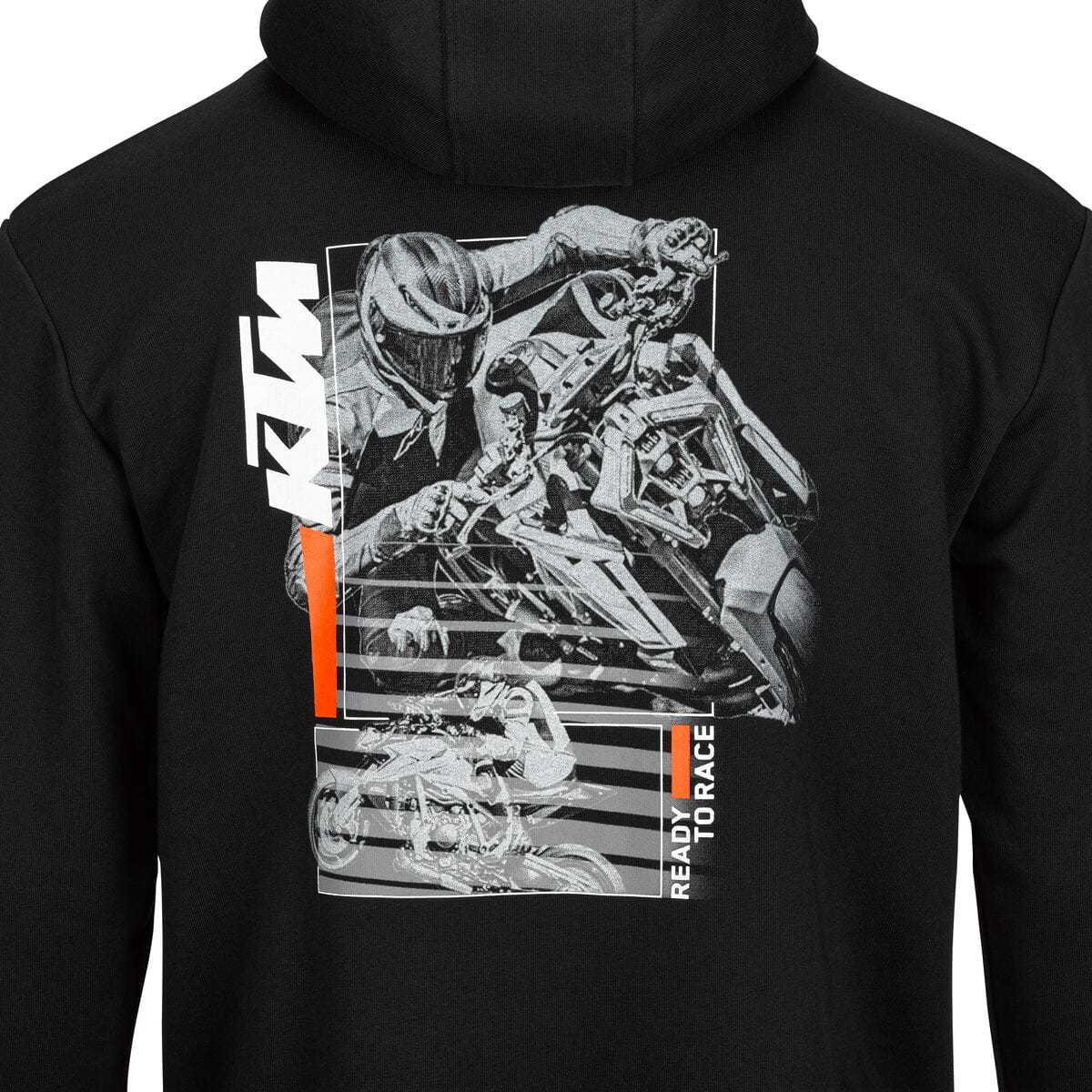 Slika KTM BEAST ZIP HOODIE MOŠKI PULOVER S KAPUCO NA ZADRGO - ČRN