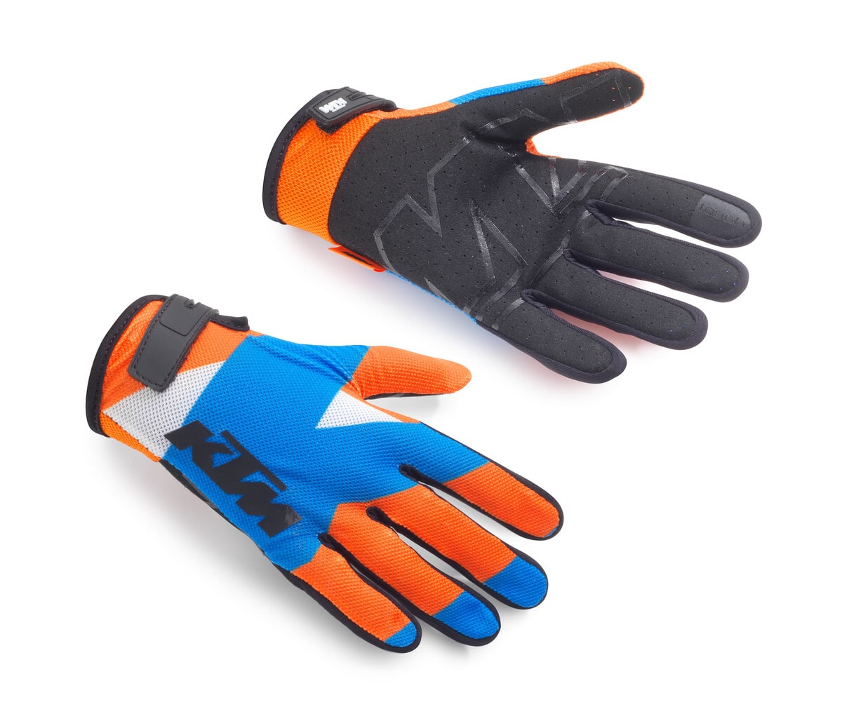 Slika KTM OTROŠKE GRAVITY-FX EDRIVE MX ROKAVICE - MODRO/ORANŽNE